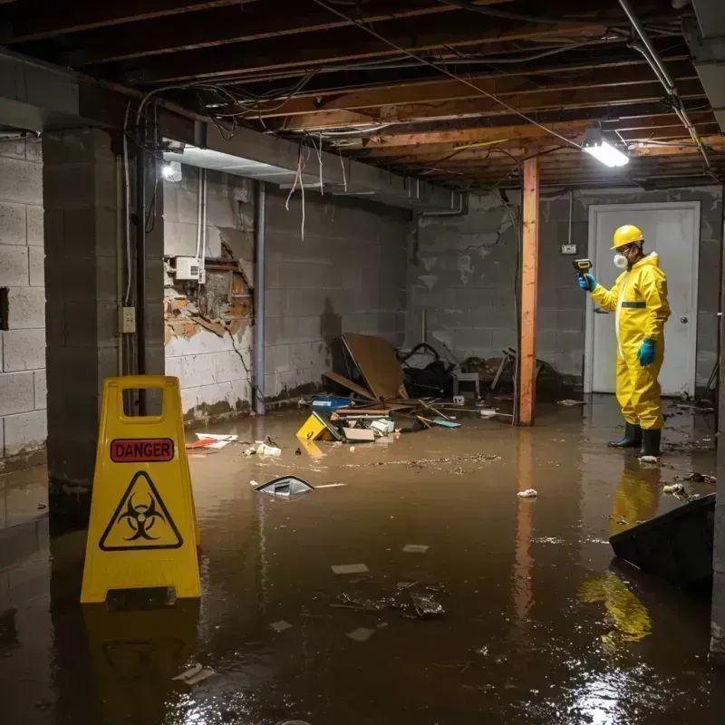 Flooded Basement Electrical Hazard in Reidland, KY Property